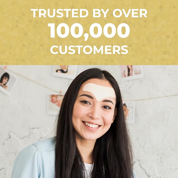 MONIER Forehead Wrinkle Patches Smoothing Overnight - Anti Wrinkle Patches for Face and Forehead Fine Lines & Frown Lines - With Aloe, Collagen, Vitamin E, Hyaluronic Acid | 12 pcs