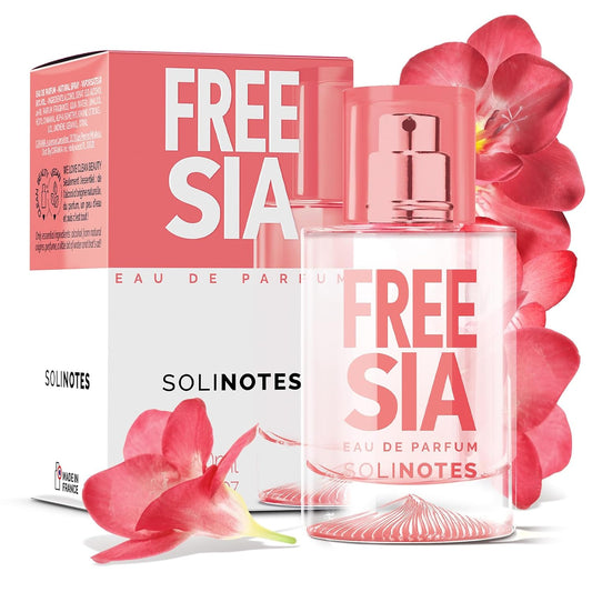SOLINOTES Freesia Perfume for Women - Eau De Parfum | Delicate Floral and Soothing Scent - Made in France - Vegan - 1.7 fl.oz