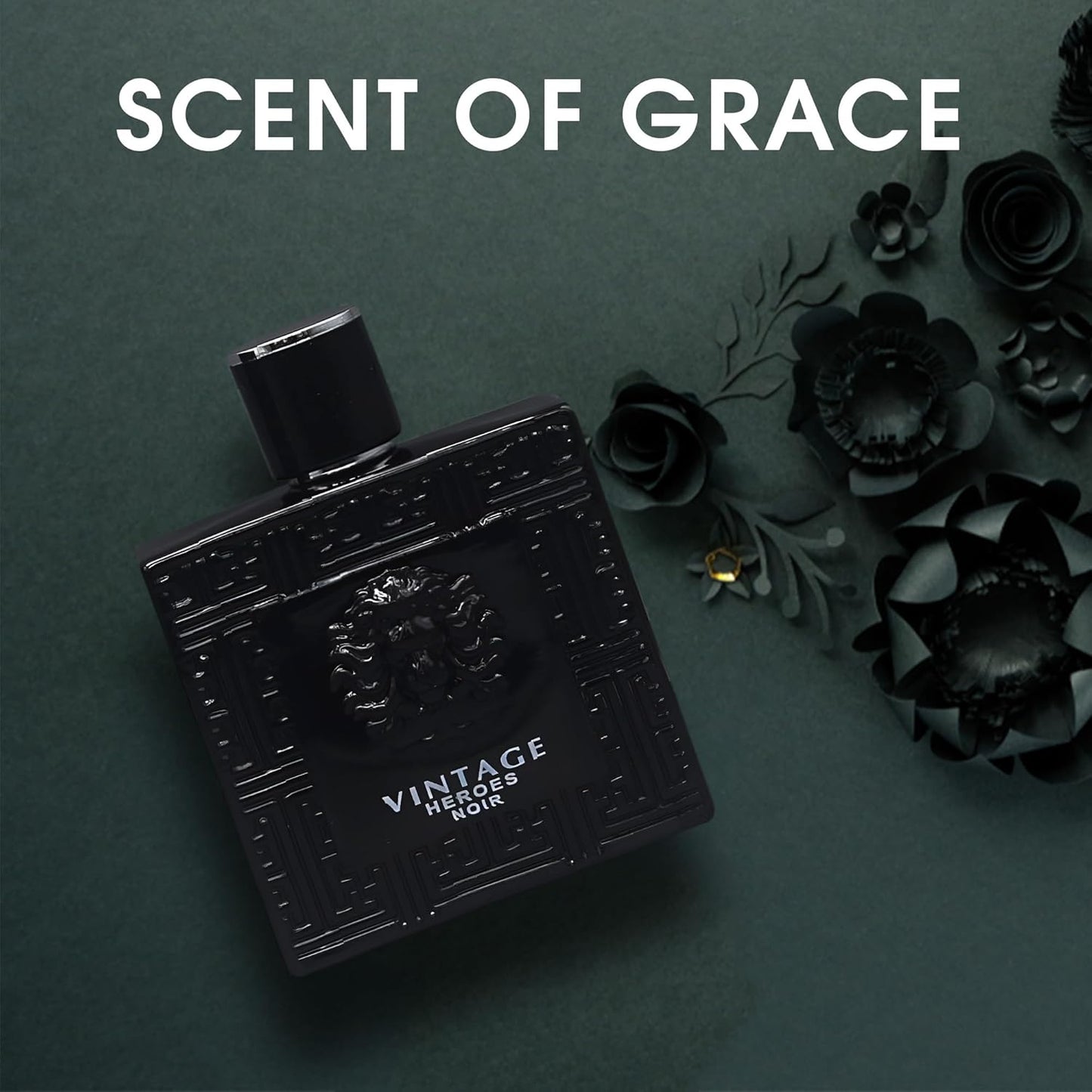 Vintage Heroes Noir Eau De Toilette Natural Spray Cologne for Men, Wonderful Fragrance Gift, Masculine Scent, for all Skin Types, 3.4 Fluid Ounce/100 Ml