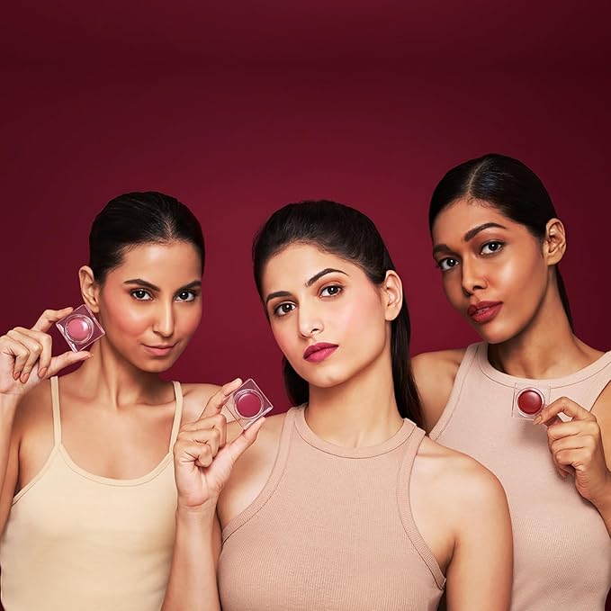 Sinful Lip N Cheek Mousse Tint - Powder Matte Blush for Cheeks and Tinted Lip Balm - 2 in 1 Weightless Formula - 001 Cherry - 0.14 oz