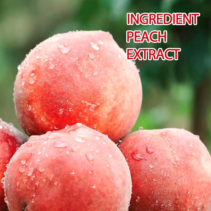 2PCS Peach Conditioning Lip Scrub Kit,Moisturizing Lip Sleeping Mask Long Lasting Hydrating Lip Scrubber Exfoliator Lip Care Products for Men & Women