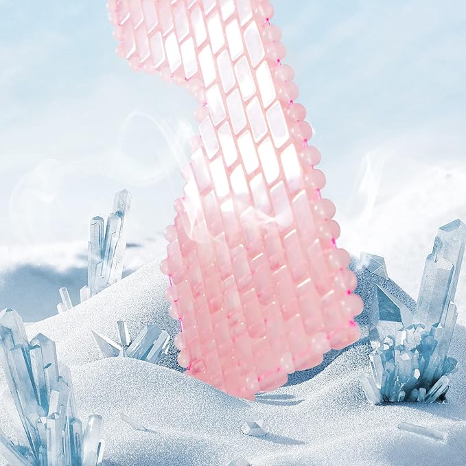 gemshan Amethyst Eye Mask & Rose Quartz Eye Mask