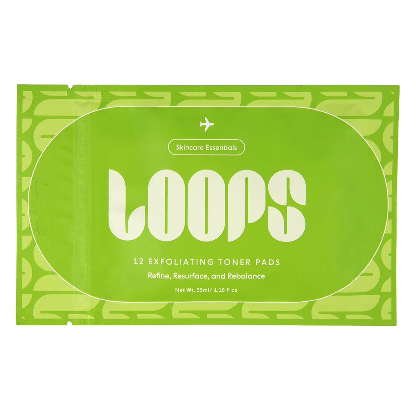 LOOPS Exfoliating Toner Korean Skincare - Refine, Resurface, and Rebalance Skin - Pre-Soaked Bamboo Pad - Vegan, Natural, Biodegradable Toner Pads for Face