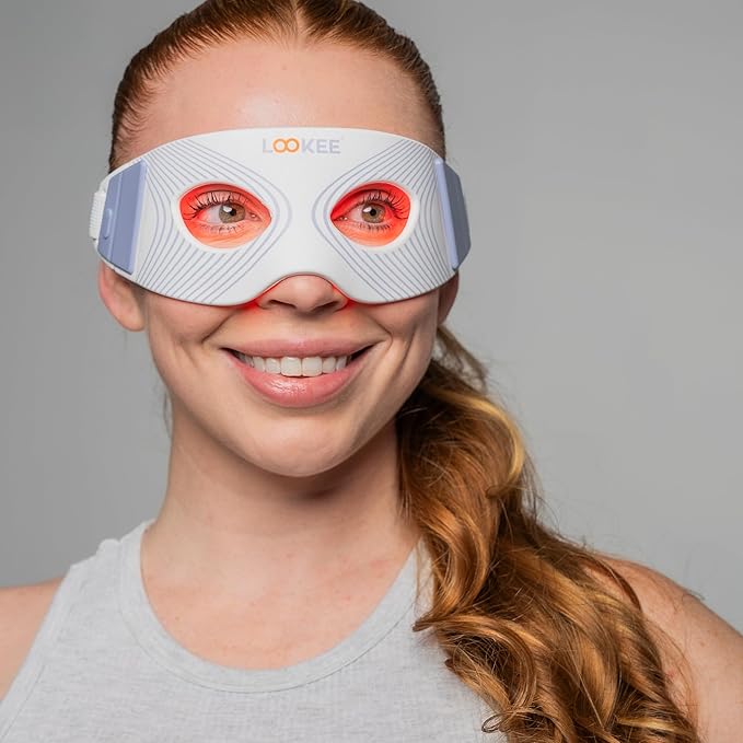 LOOKEE ReviveGlow Pro LED Eye Rejuvenator Red Light Therapy for Eyes - Anti-Aging, Fine Lines & Wrinkle Reduction, Mood & Sleep Improvement