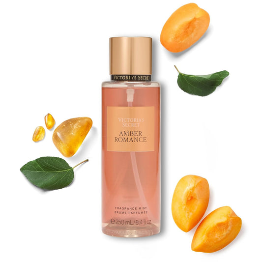 Victoria's Secret Amber Romance Body Mist for Women, Perfume with Notes of Sugar Kisses, Women’s Fragrance, 250 ml / 8.4 oz