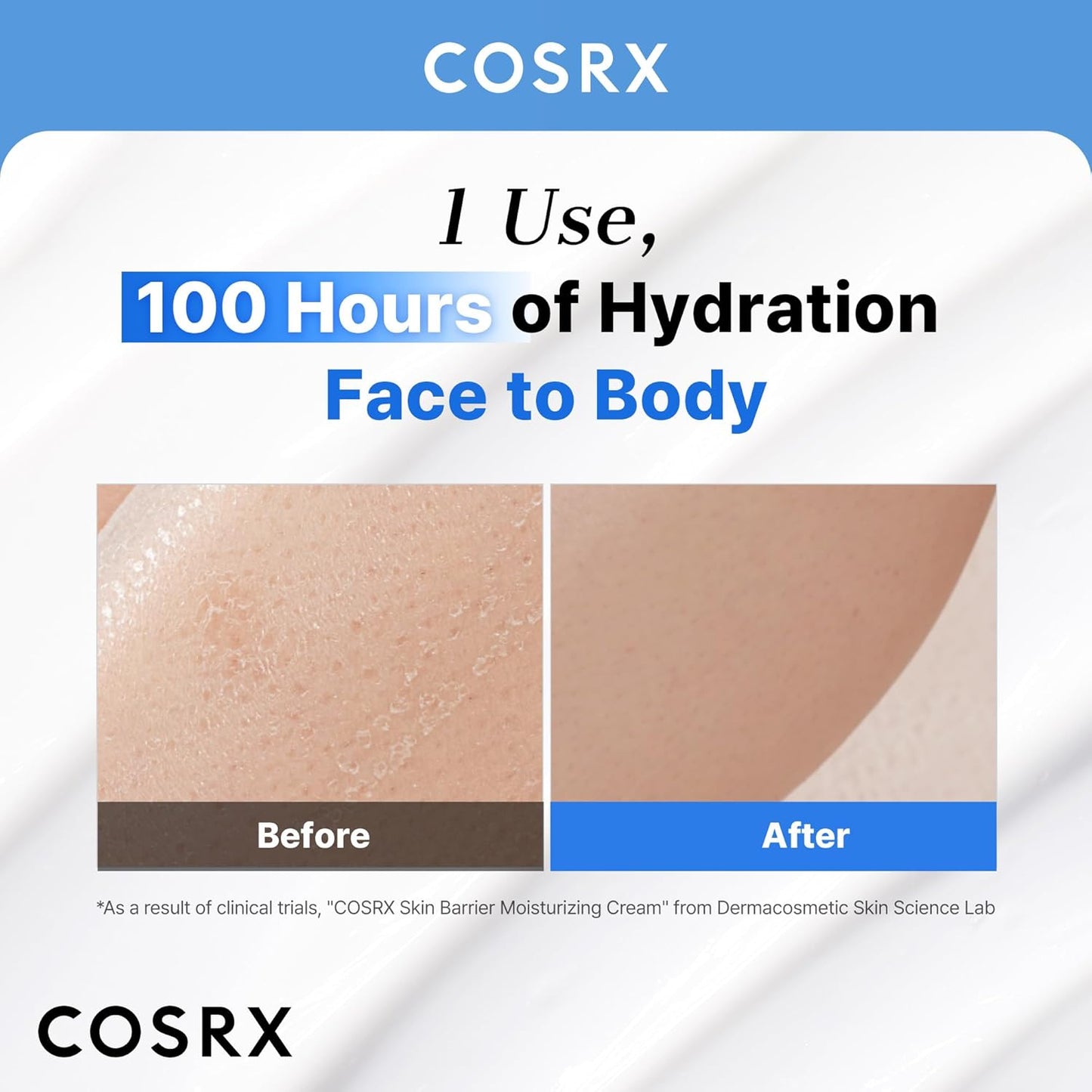 COSRX Barrier Moisturizing Cream - Body and Face Moisturizer for Dry Skin with Ceramide & Hyaluronic Acid, Unscented Hydrating Body Lotion, 15.2 fl.oz, Korean Skin Care