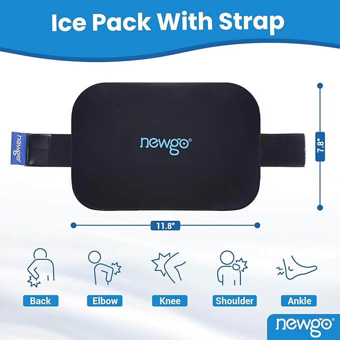 NEWGO Bundle of Gel Cold Eye Mask + Multipurpose Gel Cold Pack