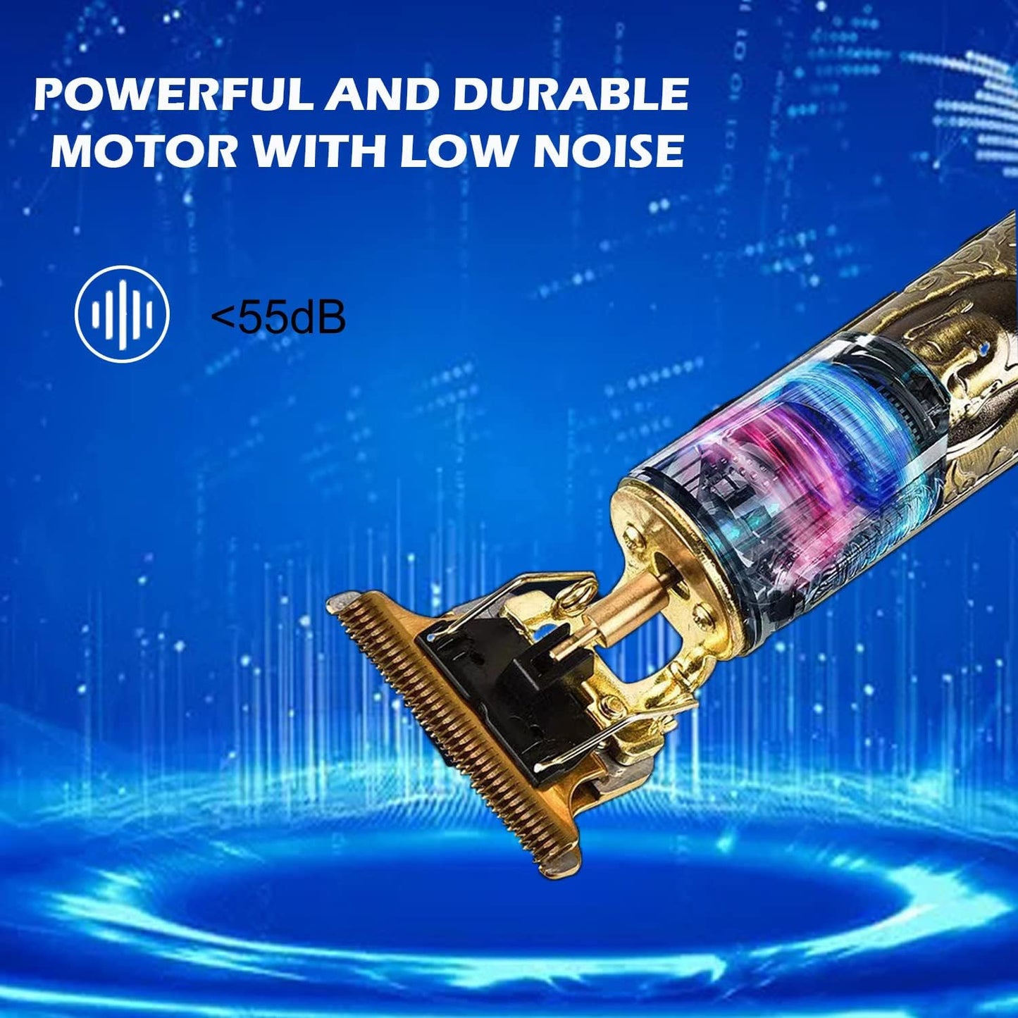 Hair Clippers for Men, Cordless Electric Hair Trimmer and Beard Shaver, T Blade Zero Gapped Edgers Clipper Hair Cutting Kit, Rechargeable, Gift for Father