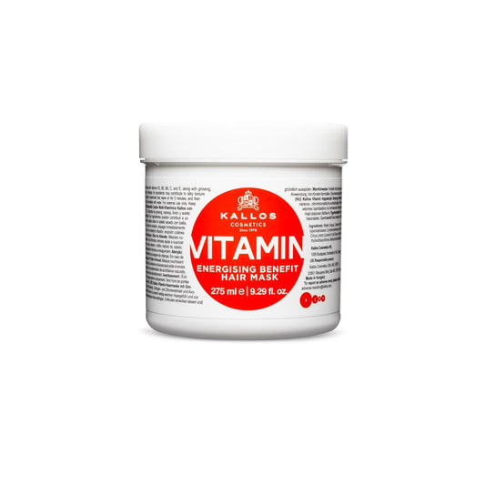 Kallos KJMN Vitamin Energising Hair Mask with ginseng extract and avocado oil 275 ml - 9,29 Fl Oz