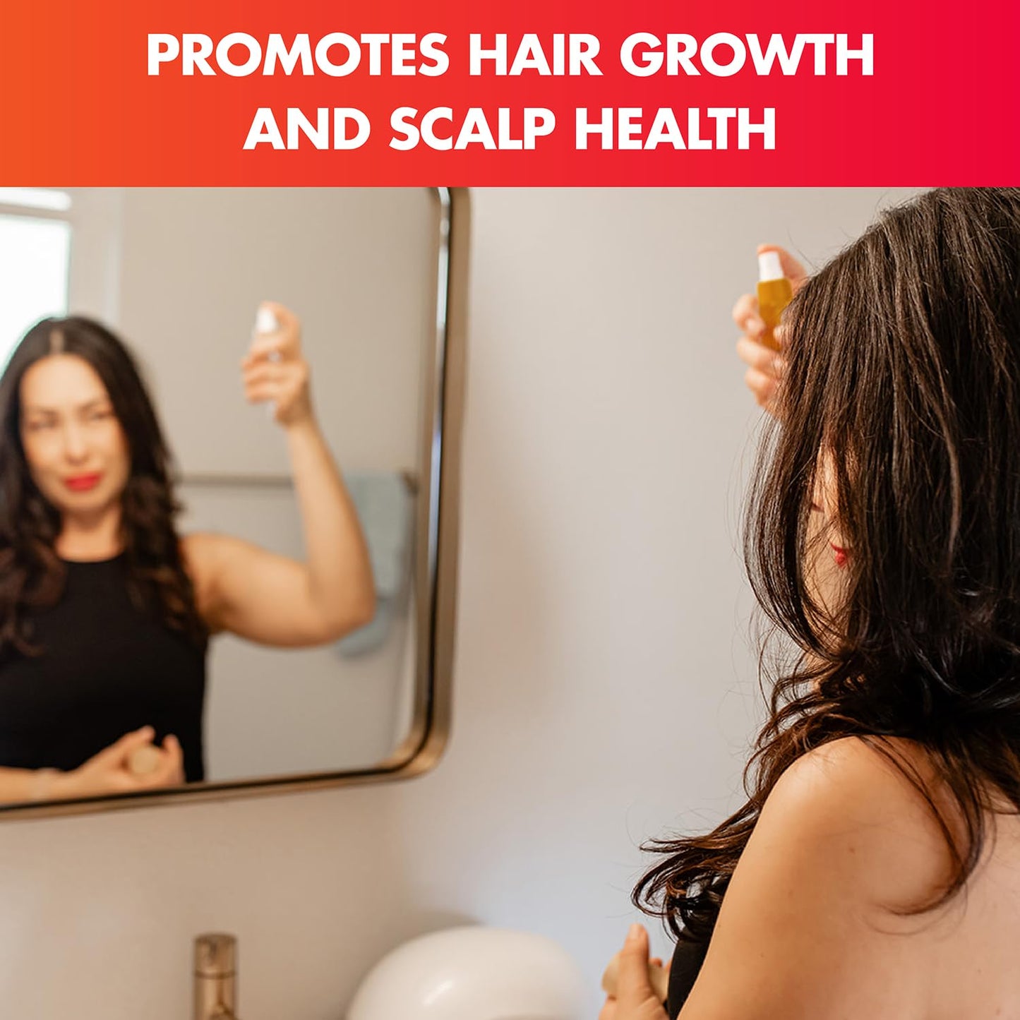 Mito Red Light RLT+ Hair Mist: Red Light Therapy Spray for Hair - Red Light Hair Therapy Mist - Boosts Hair Health with Natural Ingredients - All Hair Types - 1.7 fl oz