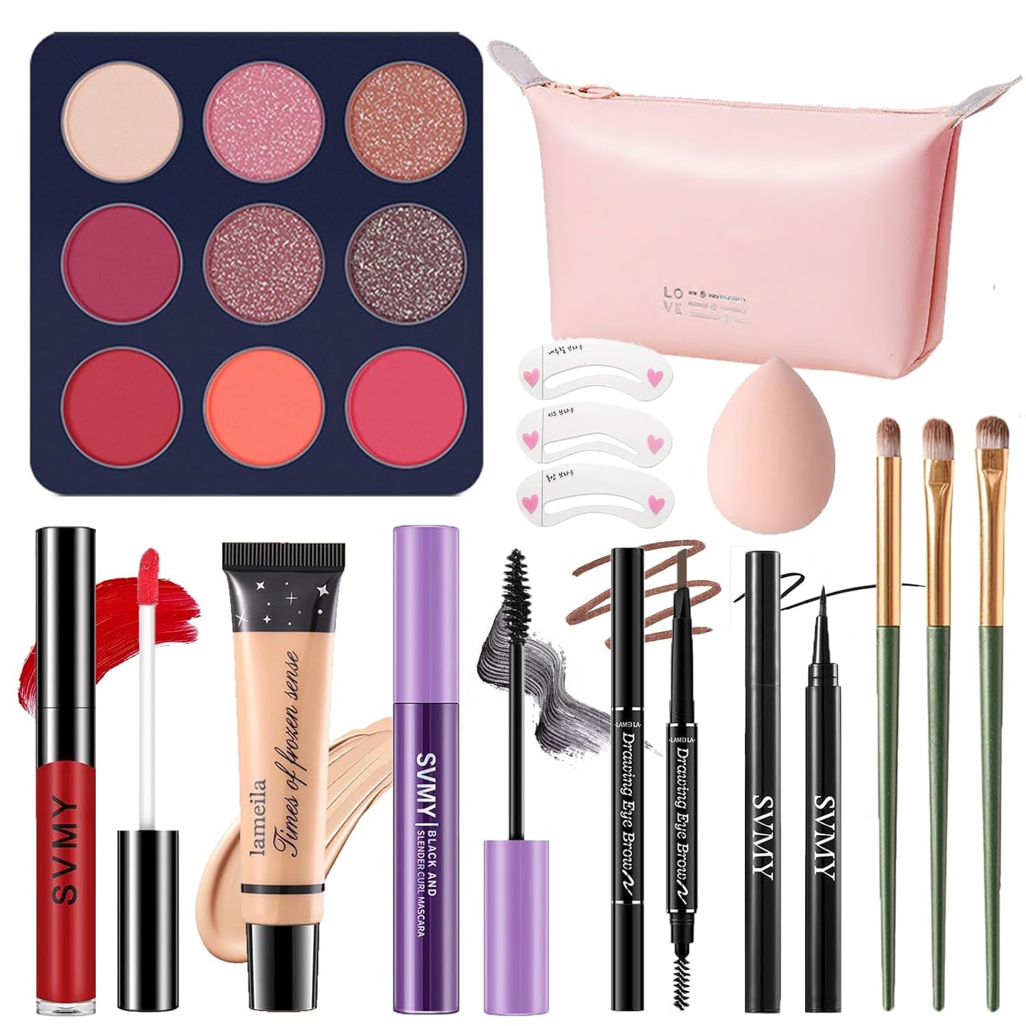 Makeup Set for Women, Makeup Full Kit for Beginners & Professionals, Travel Makeup Set for Teens & Adults, Makeup Gift Set for Girls, Eyeshadow Palette, Lip Gloss, Face & Eye Make up