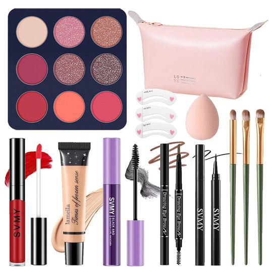 Makeup Set for Women, Makeup Full Kit for Beginners & Professionals, Travel Makeup Set for Teens & Adults, Makeup Gift Set for Girls, Eyeshadow Palette, Lip Gloss, Face & Eye Make up
