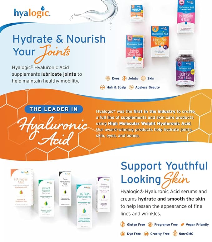 Hyalogic Instant Facelift Serum - Hyaluronic Acid & Pepha®-Tight for Skincare - Facial Serum for Instant Skin Firming, Fine Line & Wrinkle Reduction - Clean Formula for Healthy Skin (1 Fl Oz)