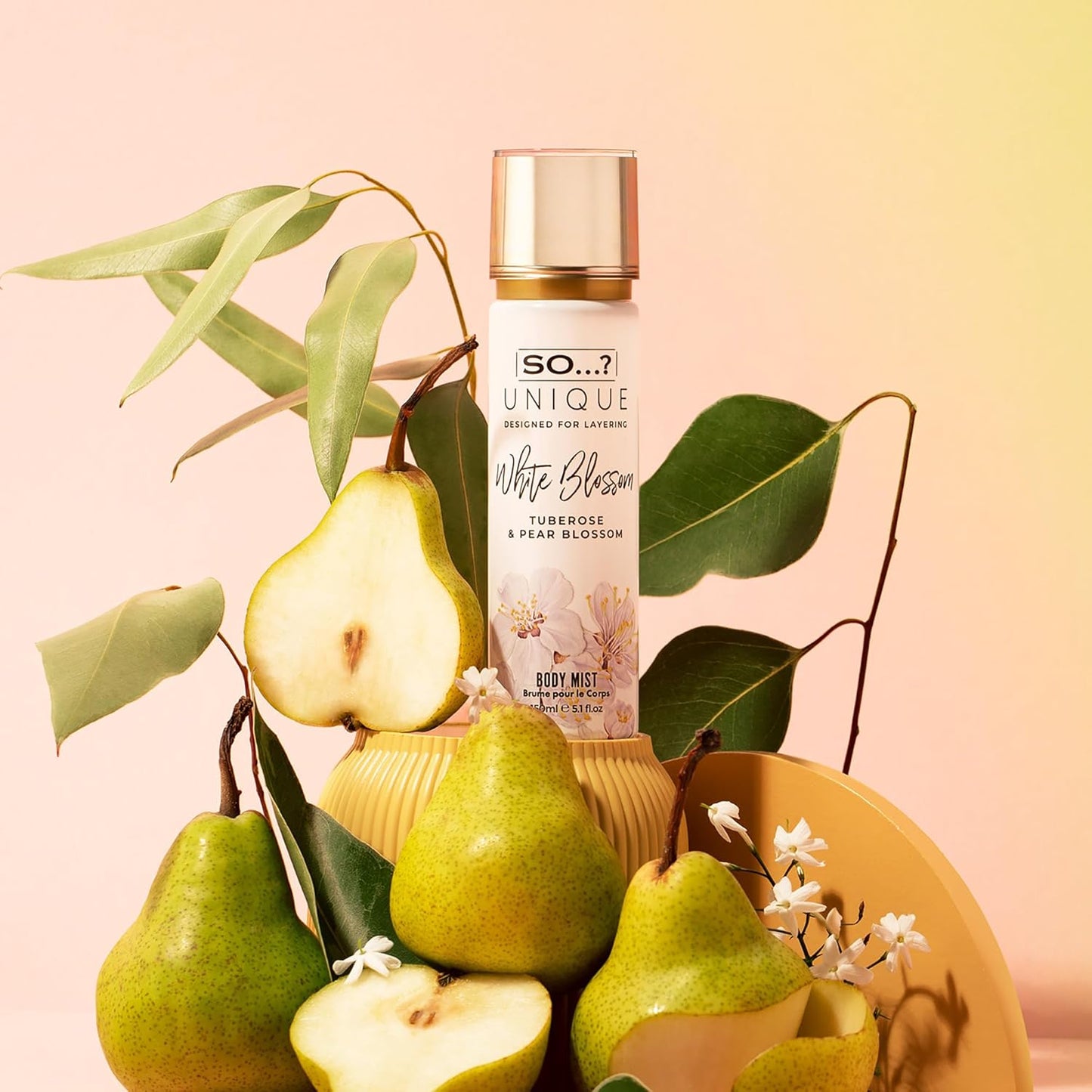 So...? Unique Body Mist - White Blossom for Women - 5.1 oz Body Mist - Pack of 3