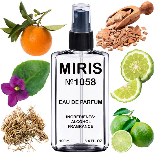 MIRIS No. 1058, Inspired by Boise Fruite, Long-Lasting Unisex Eau de Parfum for Women & Men, Spray 3.4 Fl Oz / 100 ml