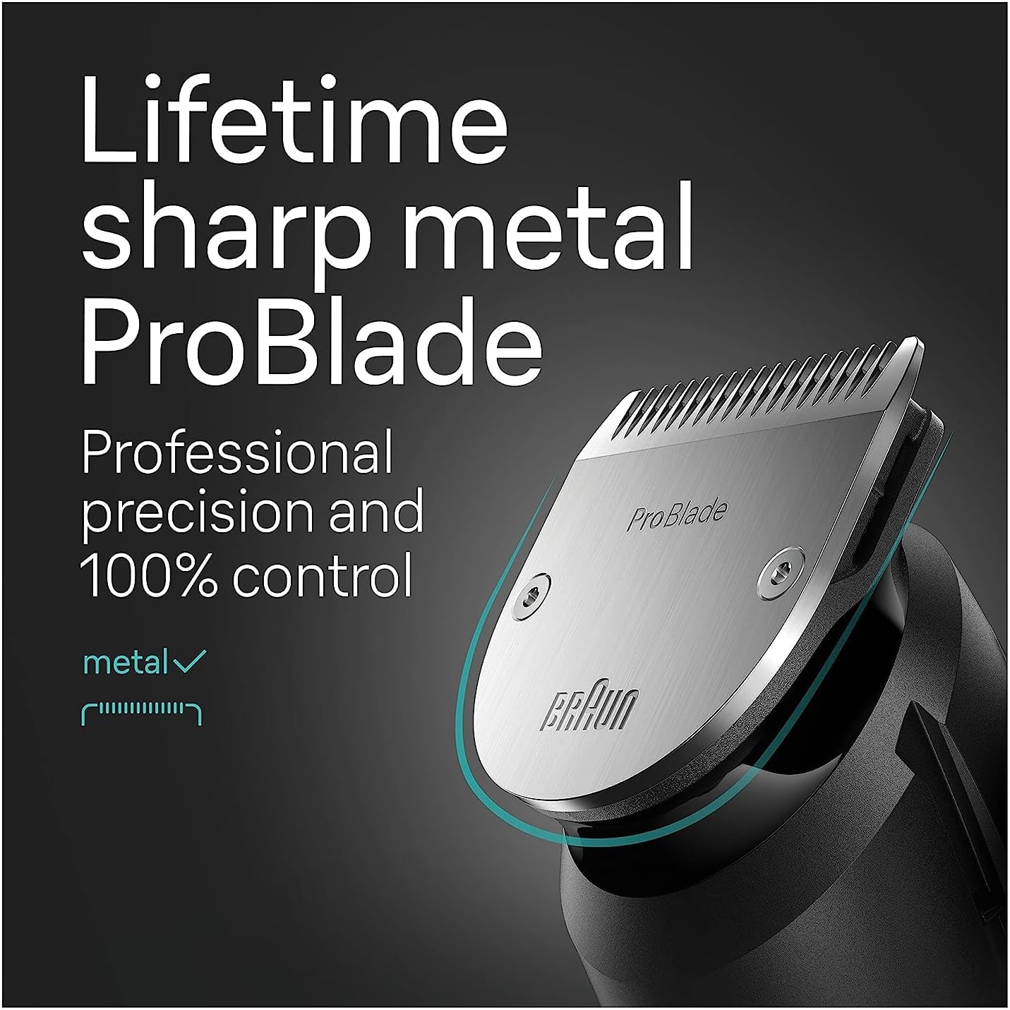 Braun All-in-One Men's Shaving Kit Series 7 7440, 12-in-1 Beard, Face, Nose, Ear Trimmer, Hair Clippers, Body Groomer and Manscaping + Travel Case + Charging Stand