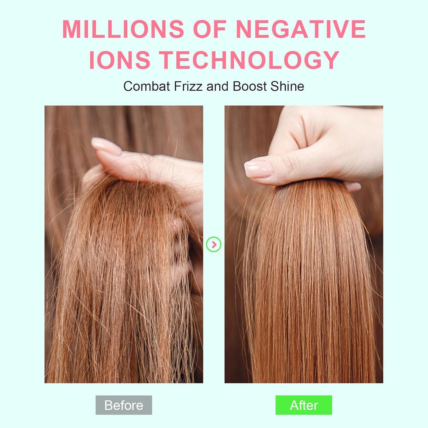 Dual Voltage Travel Dryer Styler in One, 2 Inch Oval Jet Brush for Worldwide Use, 110-240V European Hair Dryer & Volumizer with Universal Adapter