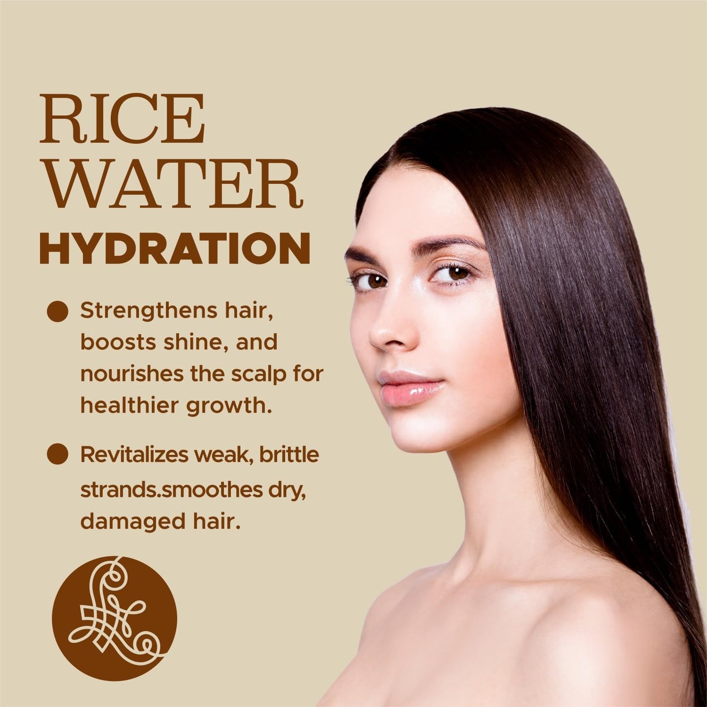 Luseta Rice Water Shampoo and conditioner Set Strengthening & Nourishing Revitalizes Shine for All Hair Types Hydrating & Frizz Control for Women and Men 1.01oz*2