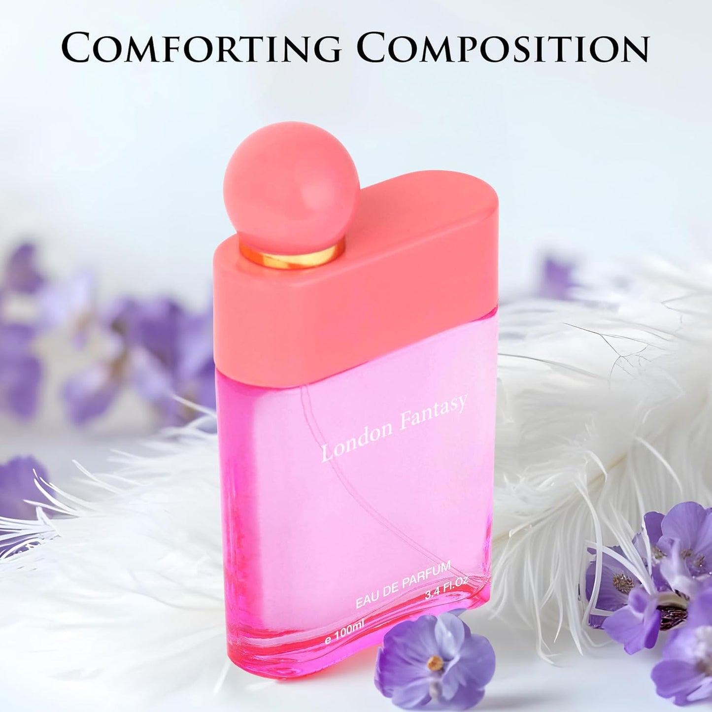 London Fantasy - Flora Fruity Fragrance - Top Notes of Strawberry, Blackberry, Cherry, Tangy Raspberry, Currant - Base Scents of Oakmoss, Patchouli & Vanilla - Elegant 100ml Bottle, Parfume for Women