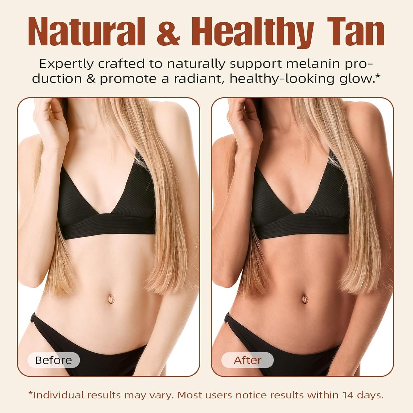 Tanning Drops Drink,Sunless Tanning Drops to Drink,Natural Sunbathing Without Sun Damage,Enhancing Natural Skin Tone,Nourishing and Moisturizing