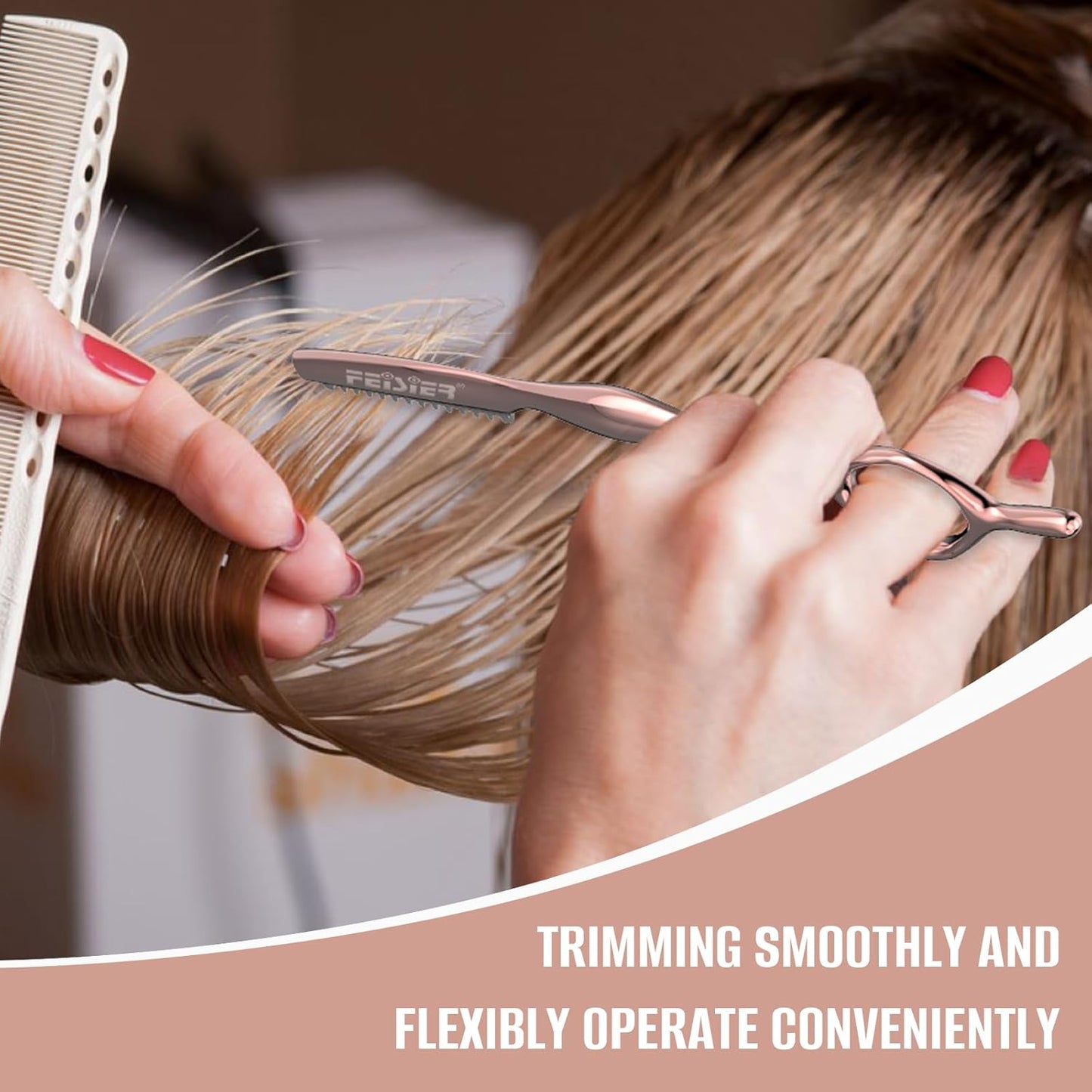 Hair Razors for Cutting Hair, Professional Hair Styling Texturizing Razor, Stainless Steel Hair Thinning Razor Kit with 10 Replacement Blades, Premium Hair Cutting Tool for Salon and Home