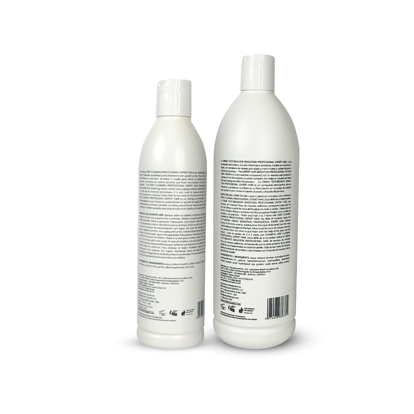 Expert Hair Perfect Straightening Kit - Deep Cleansing Shampoo and Sensation Texturizing Cream