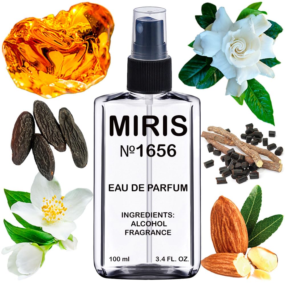 MIRIS No. 1656, Inspired by Jasmin Noir 2008, Long-Lasting Eau de Parfum for Women, Spray 3.4 Fl Oz / 100 ml