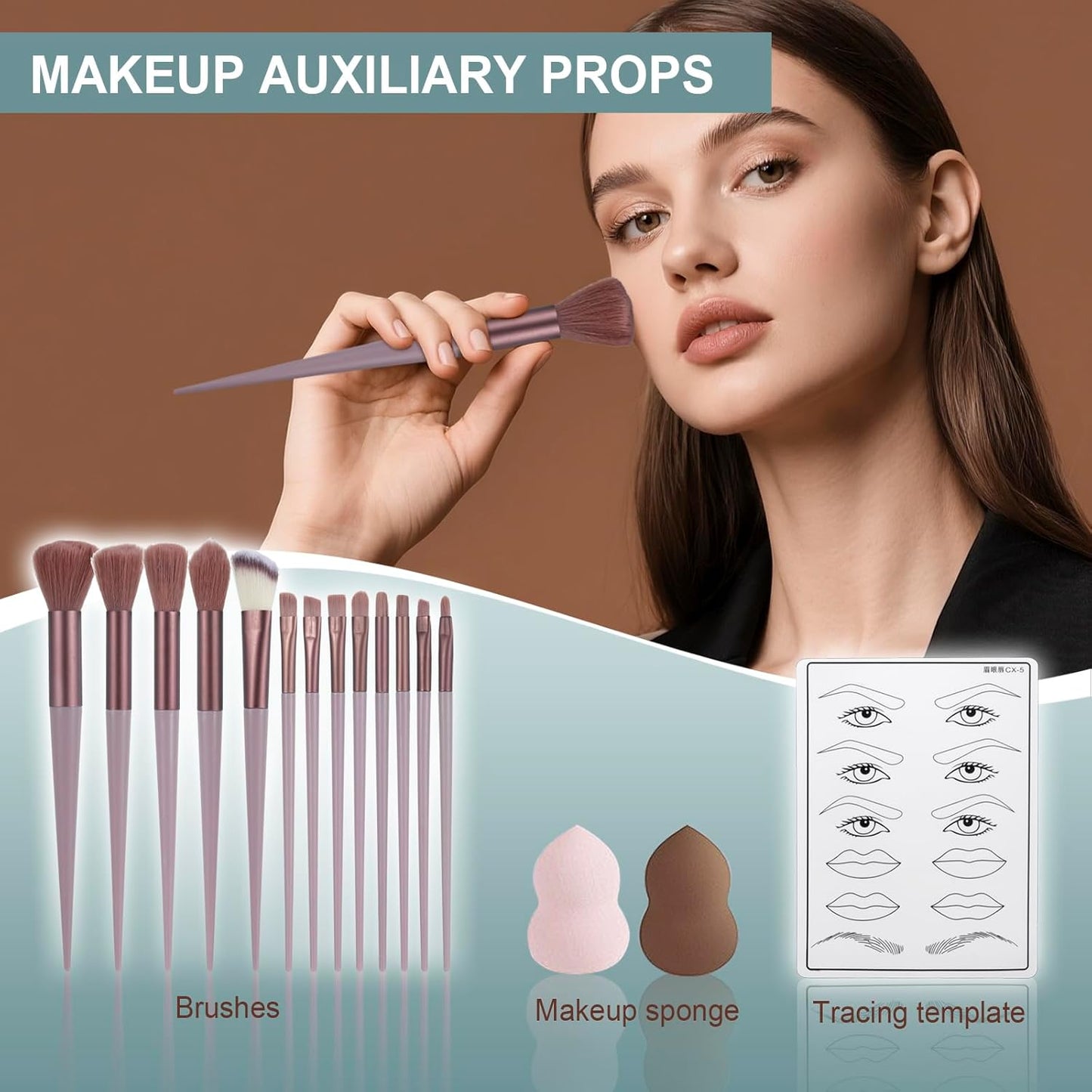 All in One Makeup Kit for Women Full Kit, Makeup Gift Set for Girls & Teen, Travel Makeup Set, Professional Makeup Kit Includes lash Clusters Kit Eyeshadow Lipstick Brow Pencil Eyeliner Brush Set