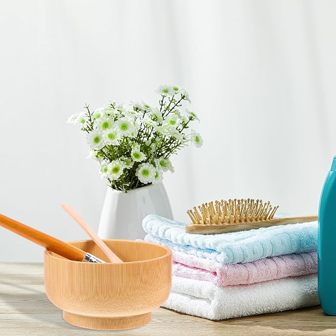 2 sets Facial Mask Mixing Bowl and Brush Kit Practical Clay Mask Tool for Skincare Includes Applicator Brush and Mixing Bowl for Home Beauty Treatments