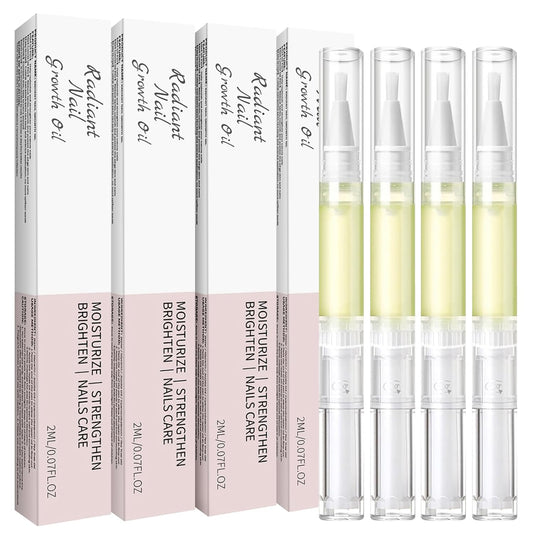 4PCS Cuticle Oil Pen for Nail Care – Nourishing Cuticle Revitalizer with Natural Oils, Hydrating & Quick-Absorbing, Mess-Free Applicator, Perfect for At-Home & Salon Use
