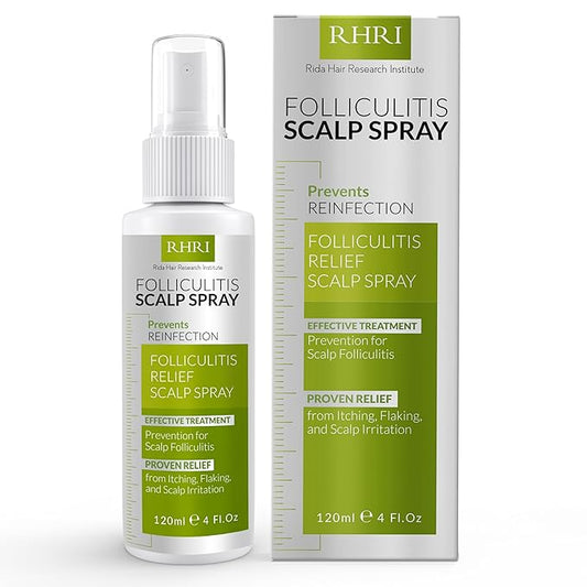 Folliculitis Scalp Spray | Dandruff Treatment for Dandruff, Psoriasis & Folliculitis | Antifungal & Anti Dandruff Itchy Scalp Treatment Formula Spray for Dry and Irritated Scalp
