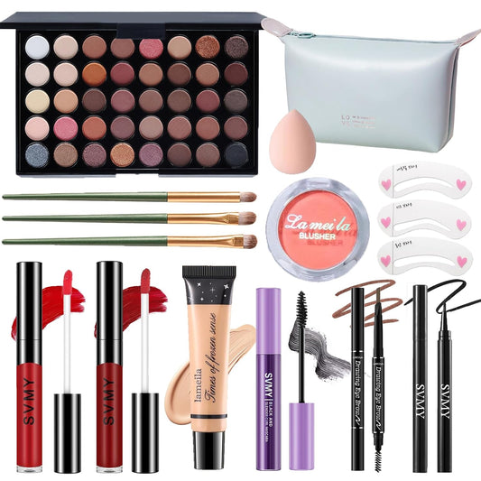 Makeup Set for Women, Makeup Full Kit for Beginners & Professionals, Travel Makeup Set for Teens & Adults, Makeup Gift Set for Girls, Eyeshadow Palette, Lip Gloss, Face & Eye Make up