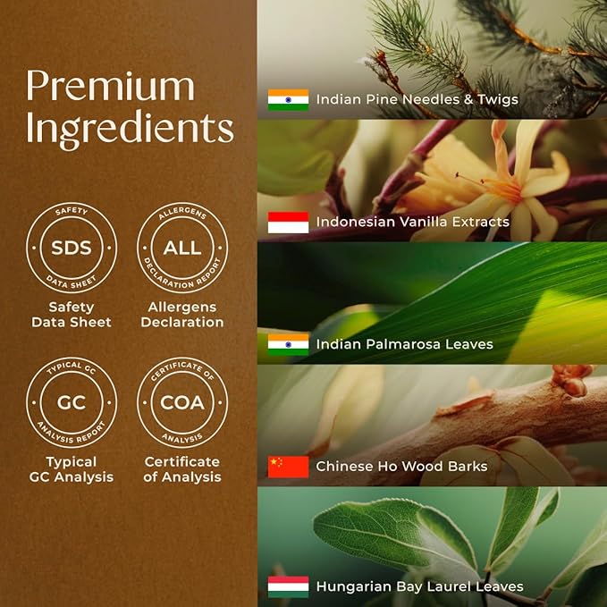 Gya Labs Holiday Fig Essential Oil Blend for Diffuser - Holiday Essential Oils for Skin - 100% Pure Natural Blend of Pine Needle, Palmarosa, Ho Wood, Bay Laurel Leaf & Vanilla (0.34 Fl Oz)