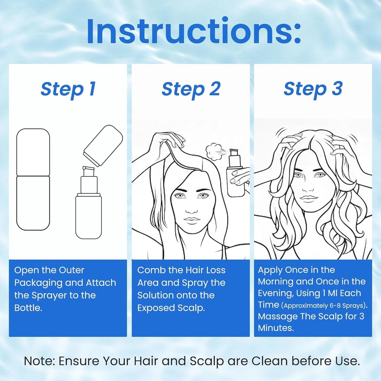 KINTOR 0.5% KX-826 Hair Growth Spray DHT Blocker Hair Regrowth Products,Nourish Hair follicles,Hair Oil Control Products For Men&Women-1 Month Supply 60ml