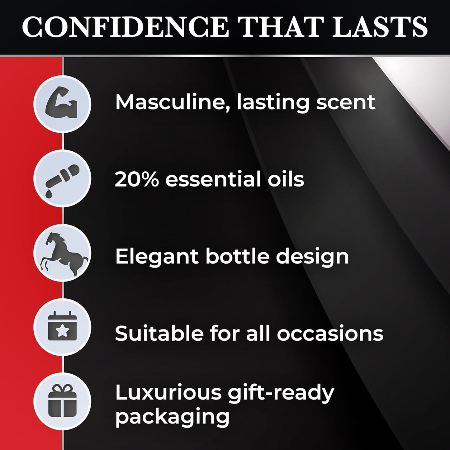 Beverly Hills Polo Club BLAZE Eau de Parfum for Men - 3.4 Fl Oz, Signature Long-Lasting Scent, Iconic Metal Horse Cap, Luxury Gift Box