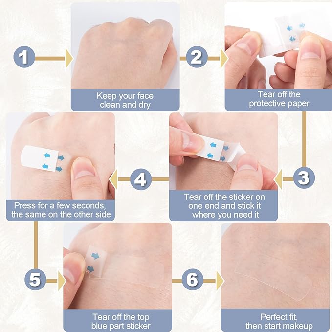 132PCS Face Lift Tape, Face Tape Lifting Invisible, Instant Sticker Face Tapes for Lifting Sagging Skin, Waterproof Skin Friendly Facelift Tape for Eye Neck Chin Wrinkles