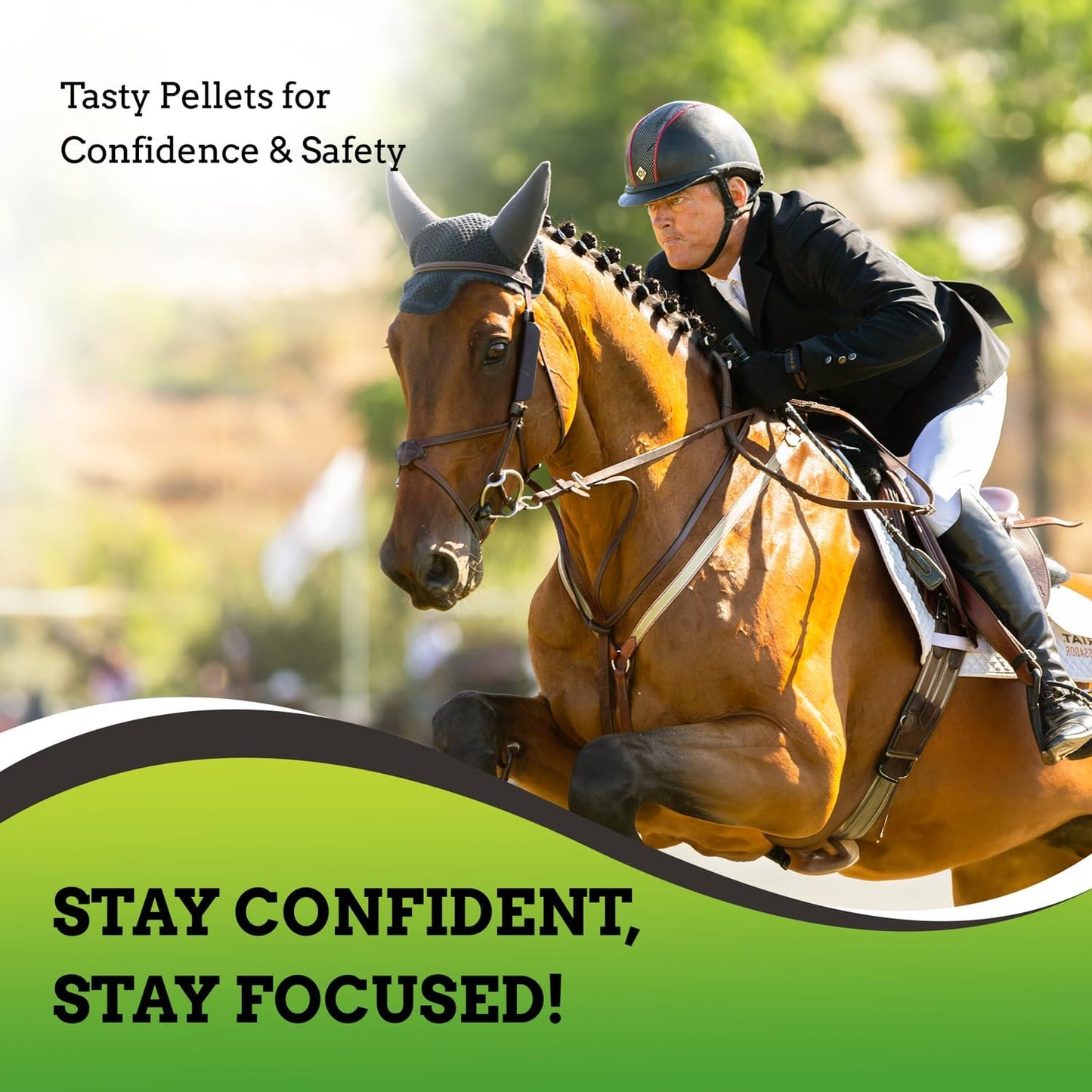 SynNutra Equine SynChill 100% Natural & Nutritional Supplement, Lab Proven Results, Designed for Focus & Performance, Approved by Olympians and Veterinarians, Daily Pellets -30 Servings, Made in USA