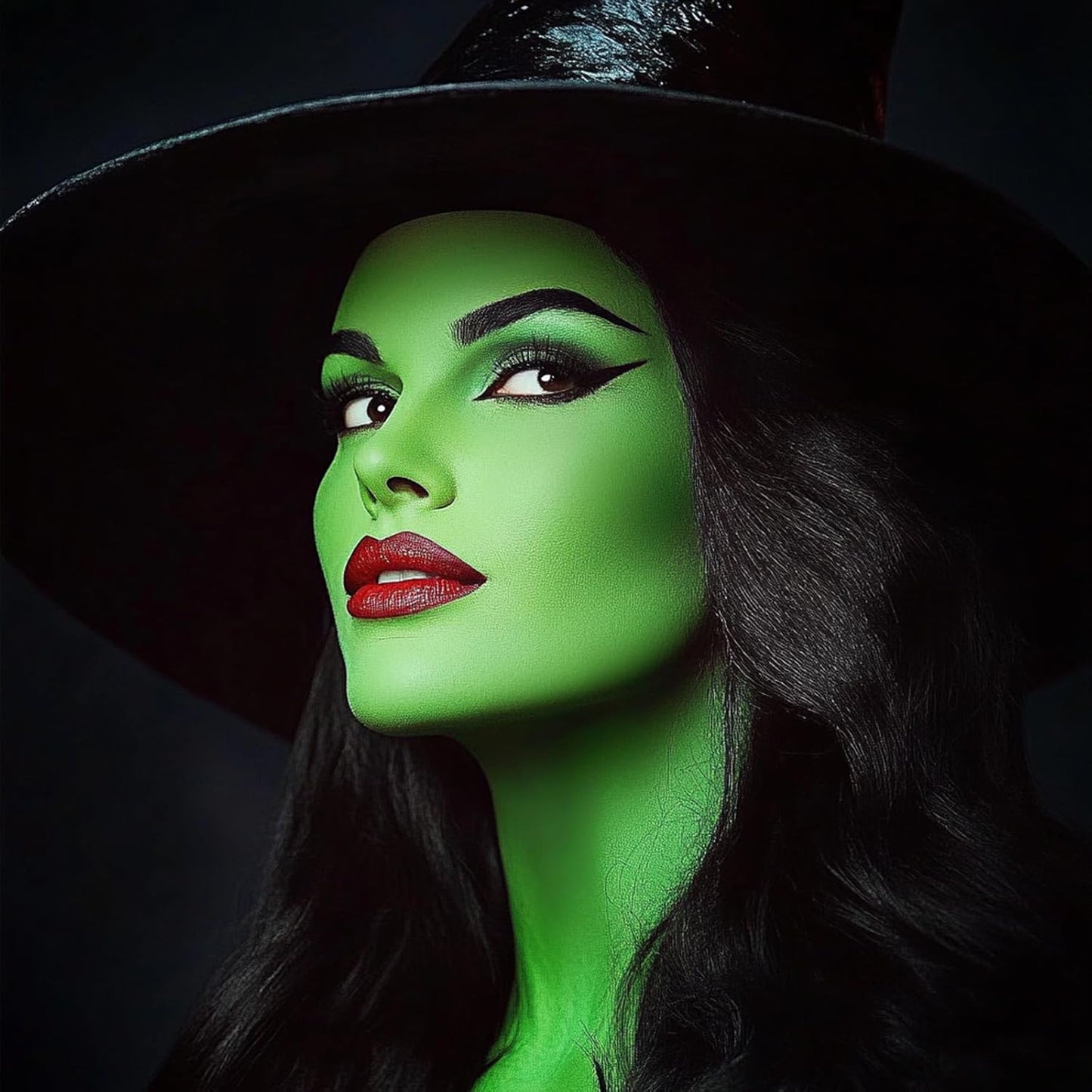 Mysense Light Green Face Body Hair Paint Stick,Cream Body Paint for Halloween Elphaba Witch Gamora Costume Makeup,Water Based Washable Temporary Hair Color,St Patricks Day Outfit Accessories,0.5oz