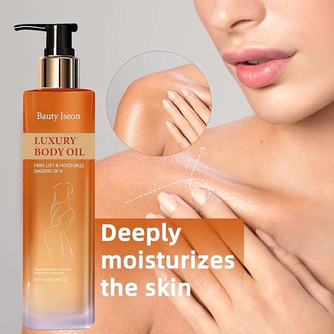 BAUTY JSEON Body Firming ，Hydrating and Firming Skin Oil for Arms, Body Oil – with Vitamin E, Rosehip, and Almond Oils，Suitable for Buttocks, Abdomen, Thighs.