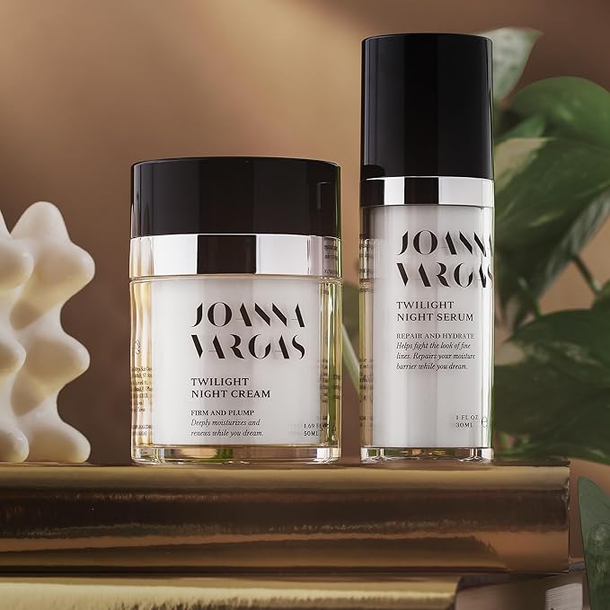 Joanna Vargas Face Serums for Anti Aging with Epidermal Growth Factors for Skin Restoration & Reconditioning - Revitalizing Night Face Serum for Women to Reduce Fine Lines - Hydrating Serum for Face