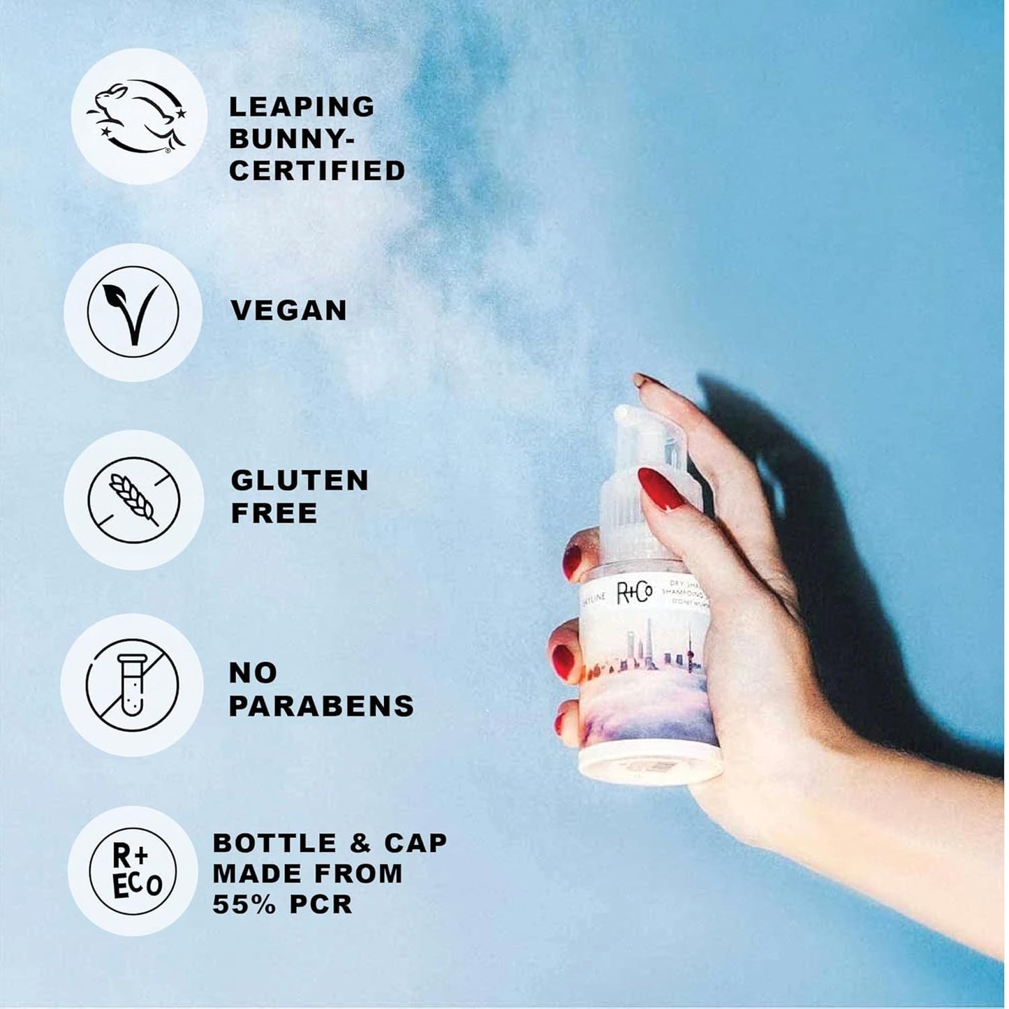 R+Co Skyline Dry Shampoo Powder | Intense Oil Absorption | Revives Volume, Hair Texture and Grip | TSA Approved | 1 Fl Oz