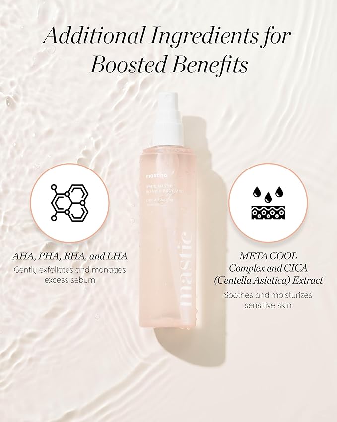 MASTINA White Mastic Body Mist (5.1fl oz) Soothes & Cools Body Spray Fermented Mastic Gum