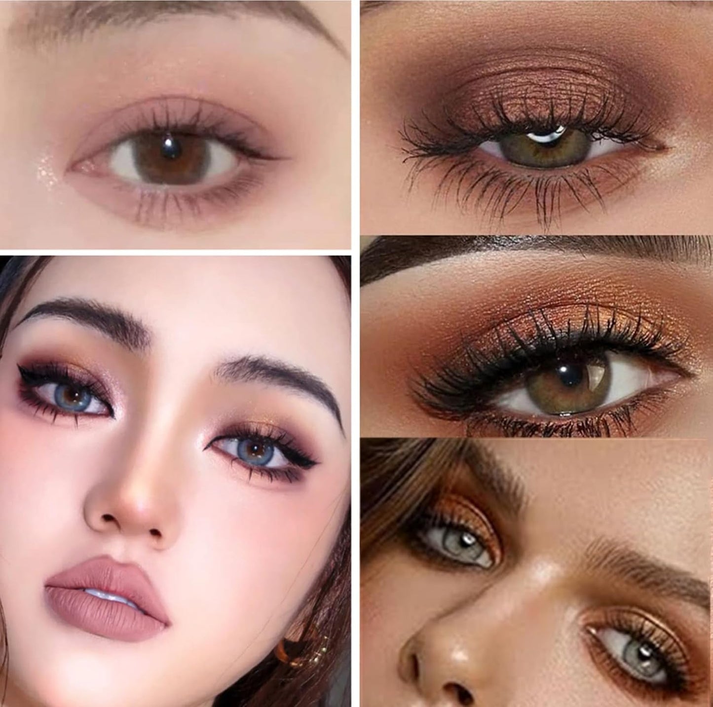 Go Ho 9 Colors Nude Eyeshadow Palette,Matte&Shimmer&Glitter Eyeshadow Makeup,Long Lasting Blendable Neutral Eye Look,Highly Pigmented Eye Shadow Powder,06