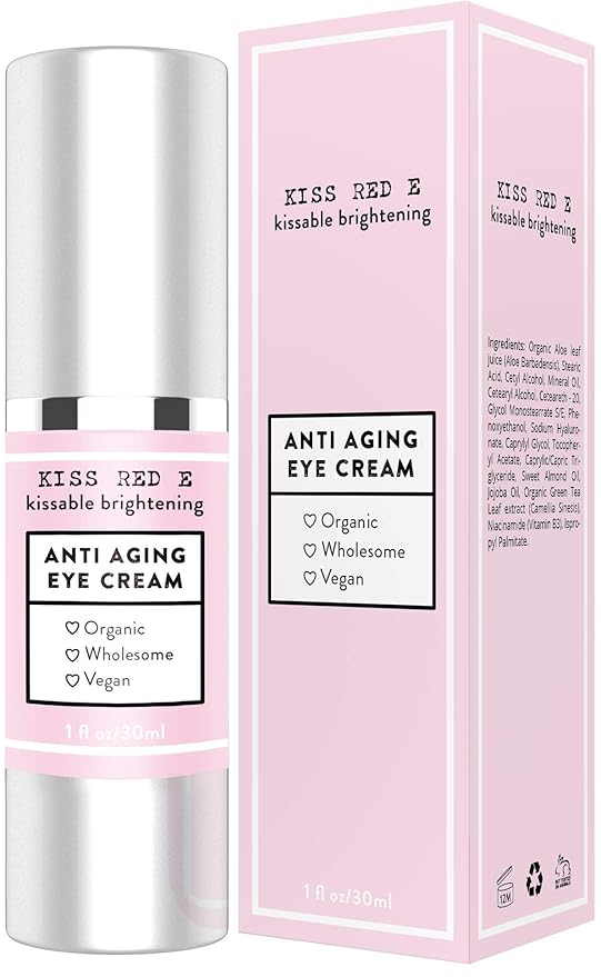 Anti Aging Eye Cream for Women Men. Vegan Eye Cream for Dark Circles Puffiness Wrinkles 1 OZ 50 Days Supply