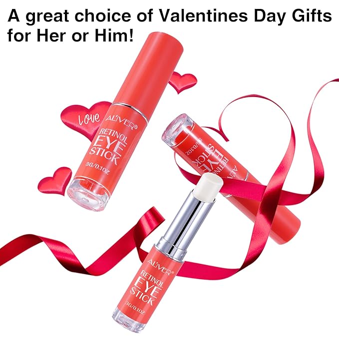 Retinol Eye Stick,Collagen Retinol Eye Cream for Dark Circles and Puffiness, Under Eye Cream Anti Aging, Eye Brightener Stick for Wrinkles Eye Balm Reduces Fine Lines(#1-Retinol Eye Stick)