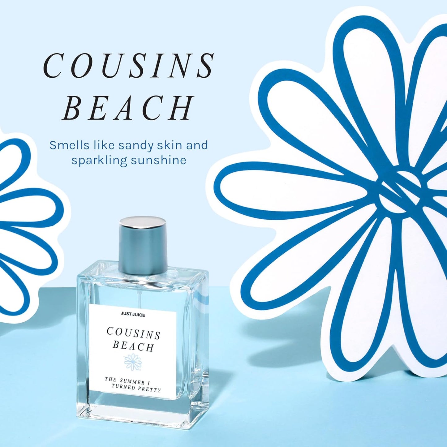 Just Juice - The Summer I Turned Pretty Cousins Beach - Beachy, Creamy Coconut and Vanilla Perfume for Women and Men - 0.3 oz