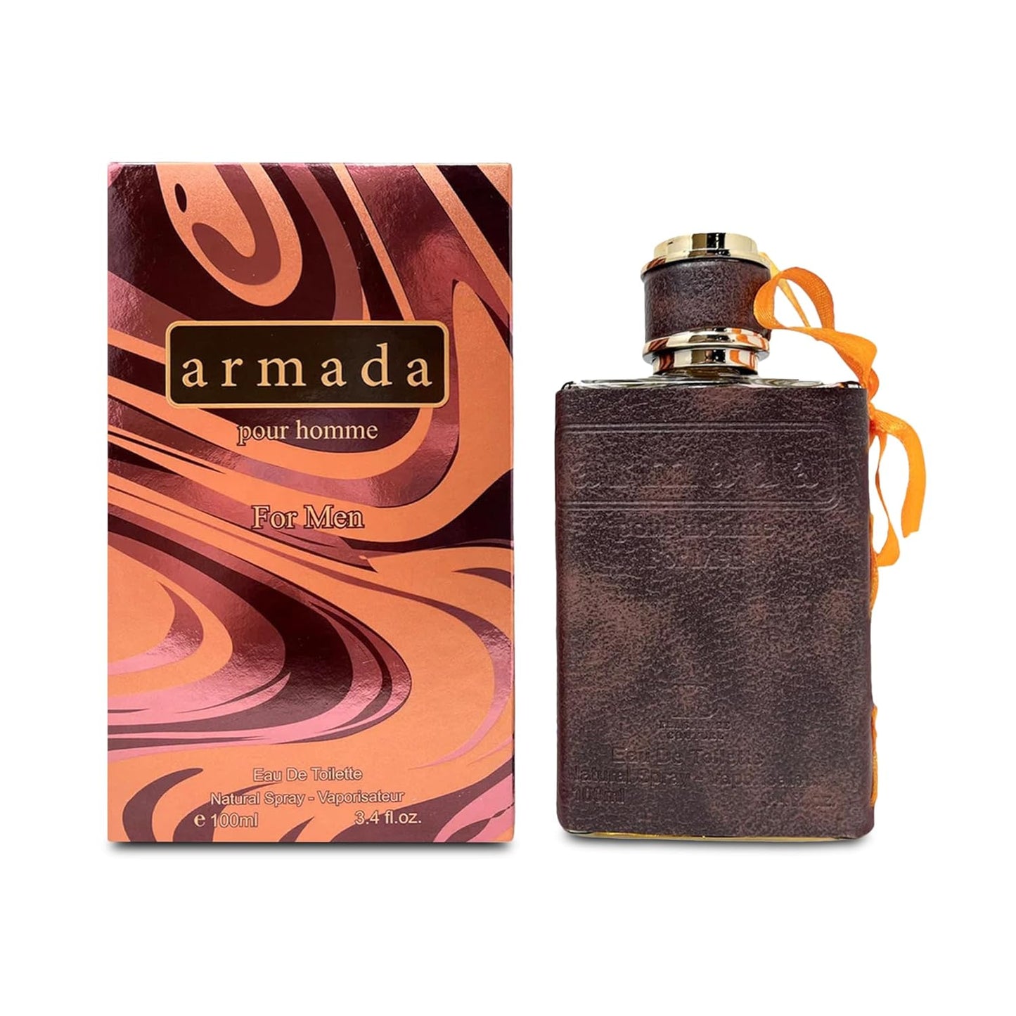 Armada Sensual Woody Fragrance for Men | Long Lasting Cologne Aromatic Scent, Eau de Parfum Natural Spray - Great Holiday Gift, 3.4 Fl Oz/100 Ml