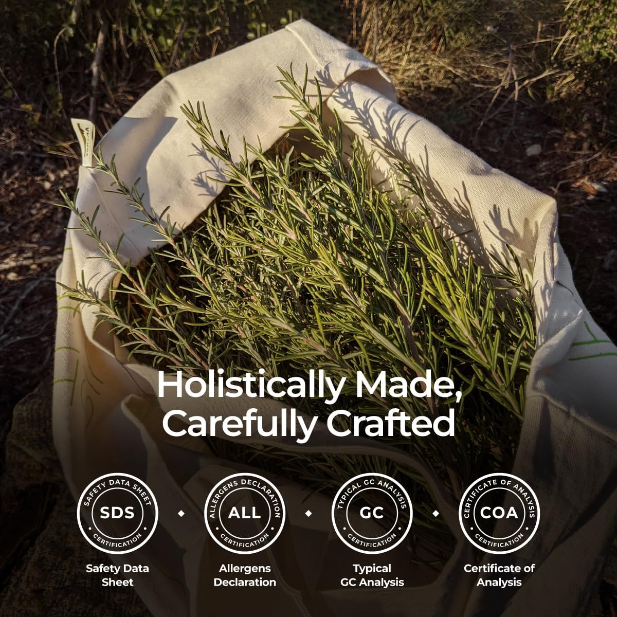 Gya Labs Organic Rosemary Essential Oil - 0.34 Fl Oz - for Skin, Hair, Diffuser, Aromatherapy, DIY Candle Making Scents