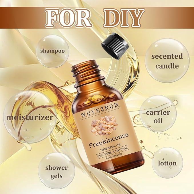 Frankincense Essential Oils 240ML, Pure Frankincense Essential Oil for Aromatherapy Diffuser - 8 Fl Oz