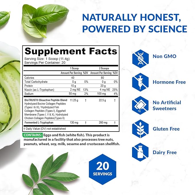 BioTrust Ageless Multi Collagen Peptides Powder – 5 Types (I, II, III, V, X) – Unflavored Collagen Powder for Women & Men – Hydrolyzed Protein – Grass Fed Beef, Fish, Chicken, Eggshell Membrane